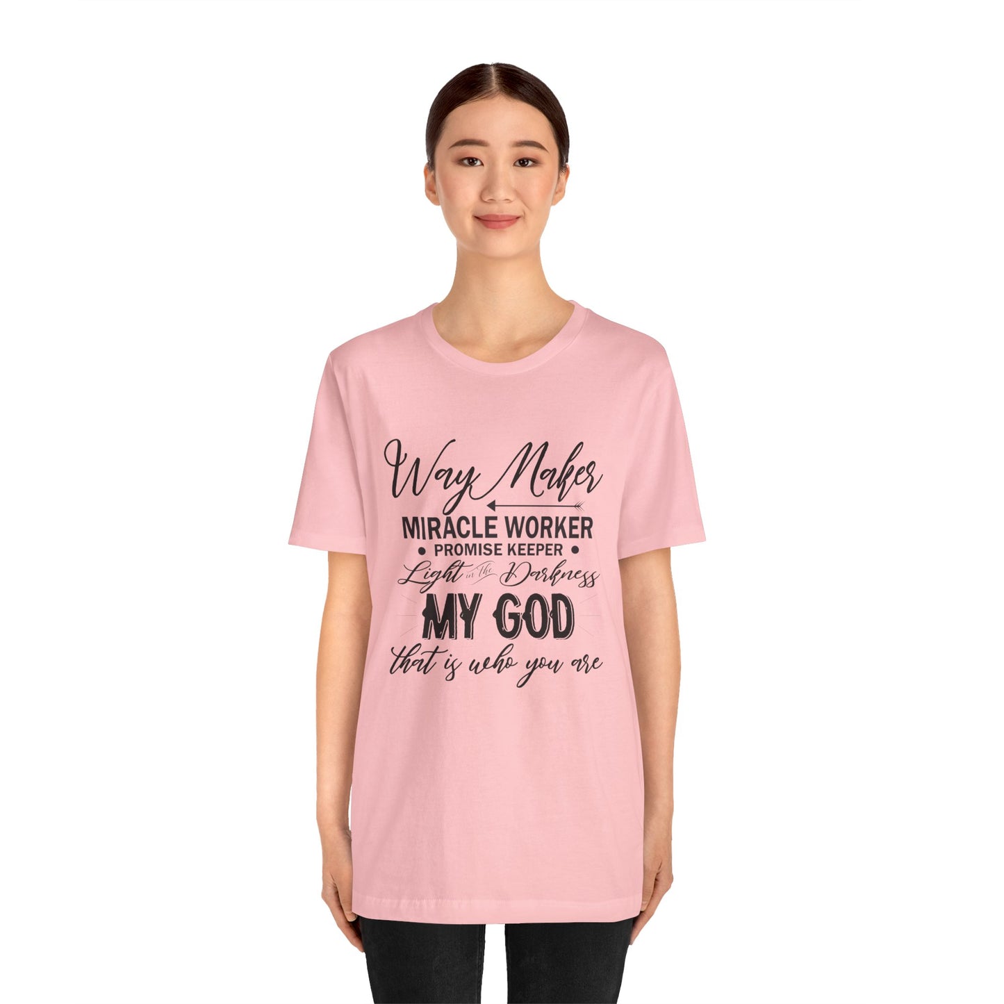 Religious T-Shirt, Way Maker Jersey Tee, Faith Apparel, Christian Clothing, Inspirational Shirt, Spiritual Fashion