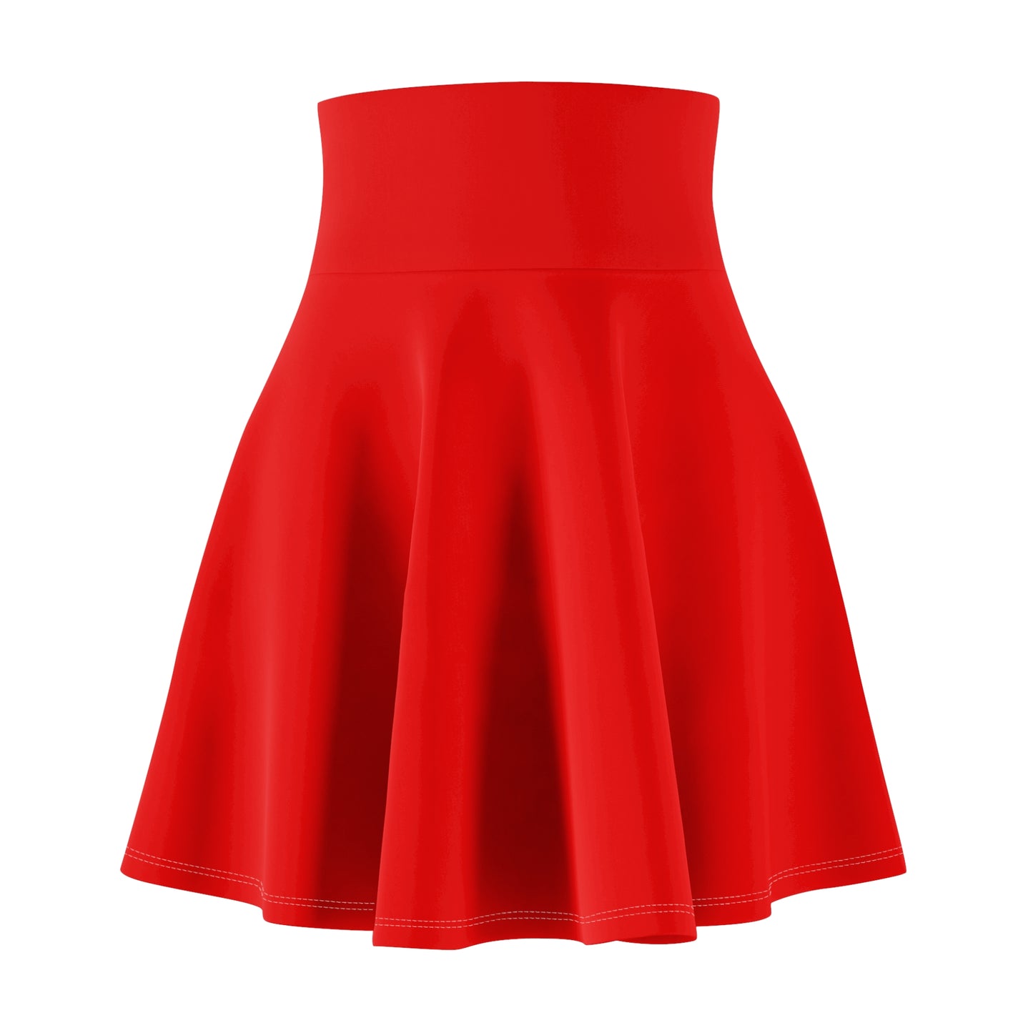 Red Mini Skater Skirt