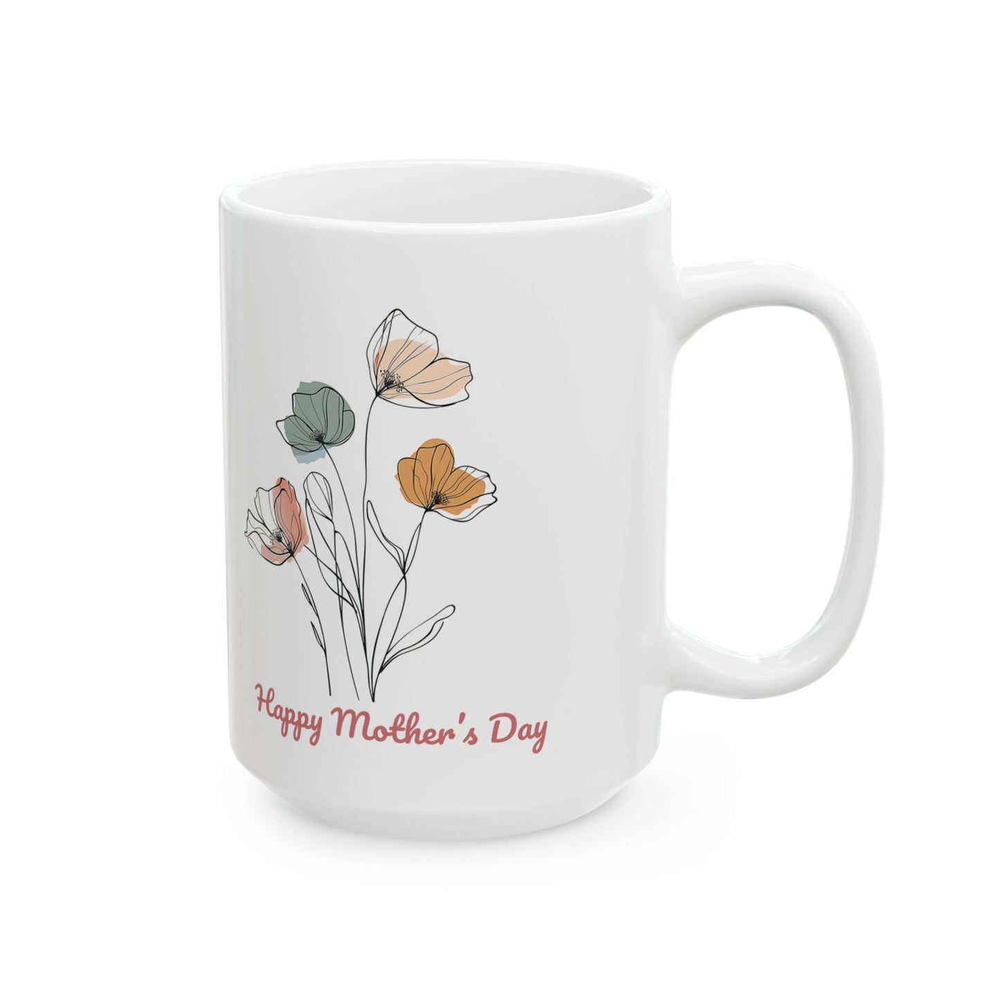 Perfect Mug Gift for Mother's Day - Inspirational Floral Ceramic Mug