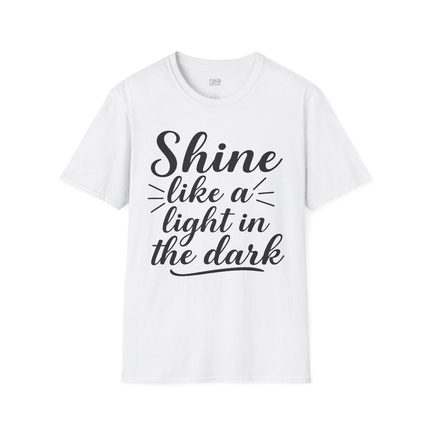 Inspirational T-Shirt for Women- 'Shine Like a Light in the Dark'