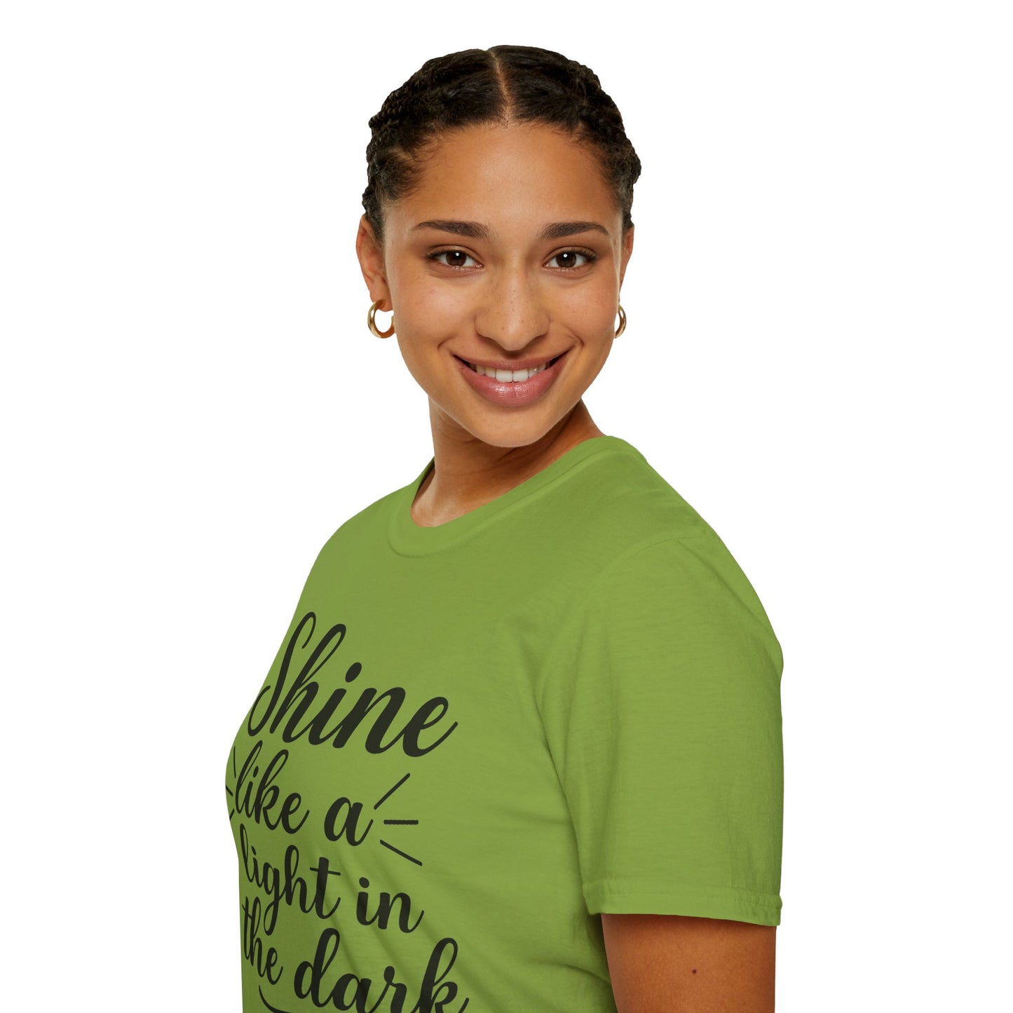 Inspirational T-Shirt for Women- 'Shine Like a Light in the Dark'
