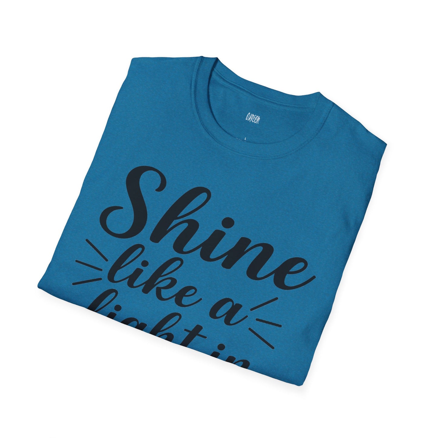 Inspirational T-Shirt for Women- 'Shine Like a Light in the Dark'