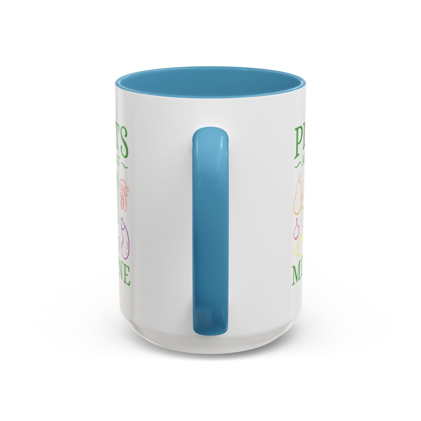 Green Therapy - Plants Are the Best Medicine Inner Color Coffee Mug (11, 15oz)