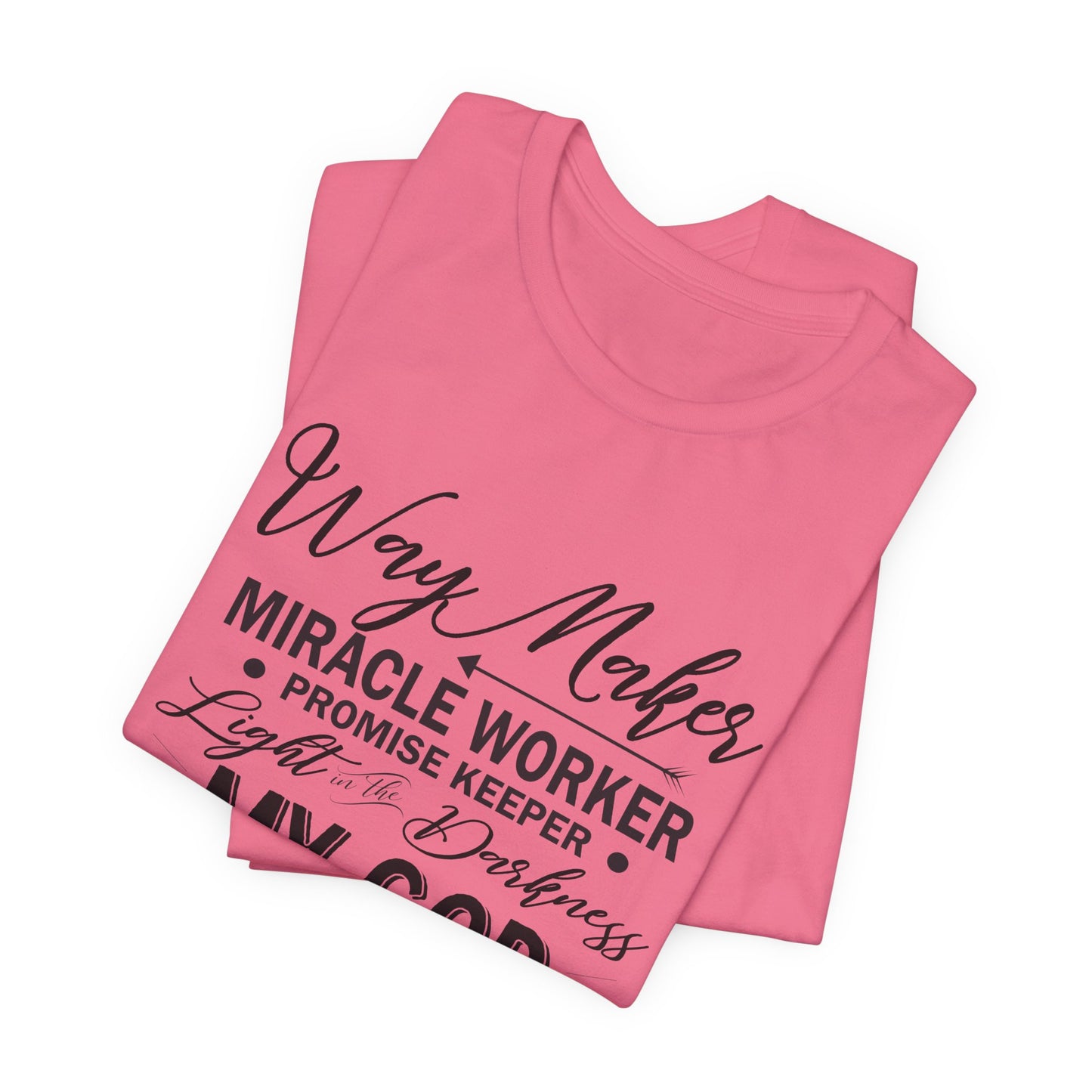 Religious T-Shirt, Way Maker Jersey Tee, Faith Apparel, Christian Clothing, Inspirational Shirt, Spiritual Fashion