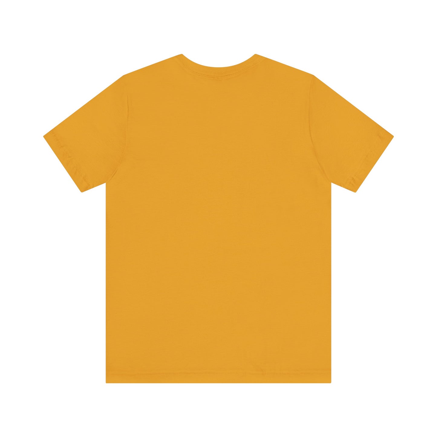 Mustard t-shirt on a white background