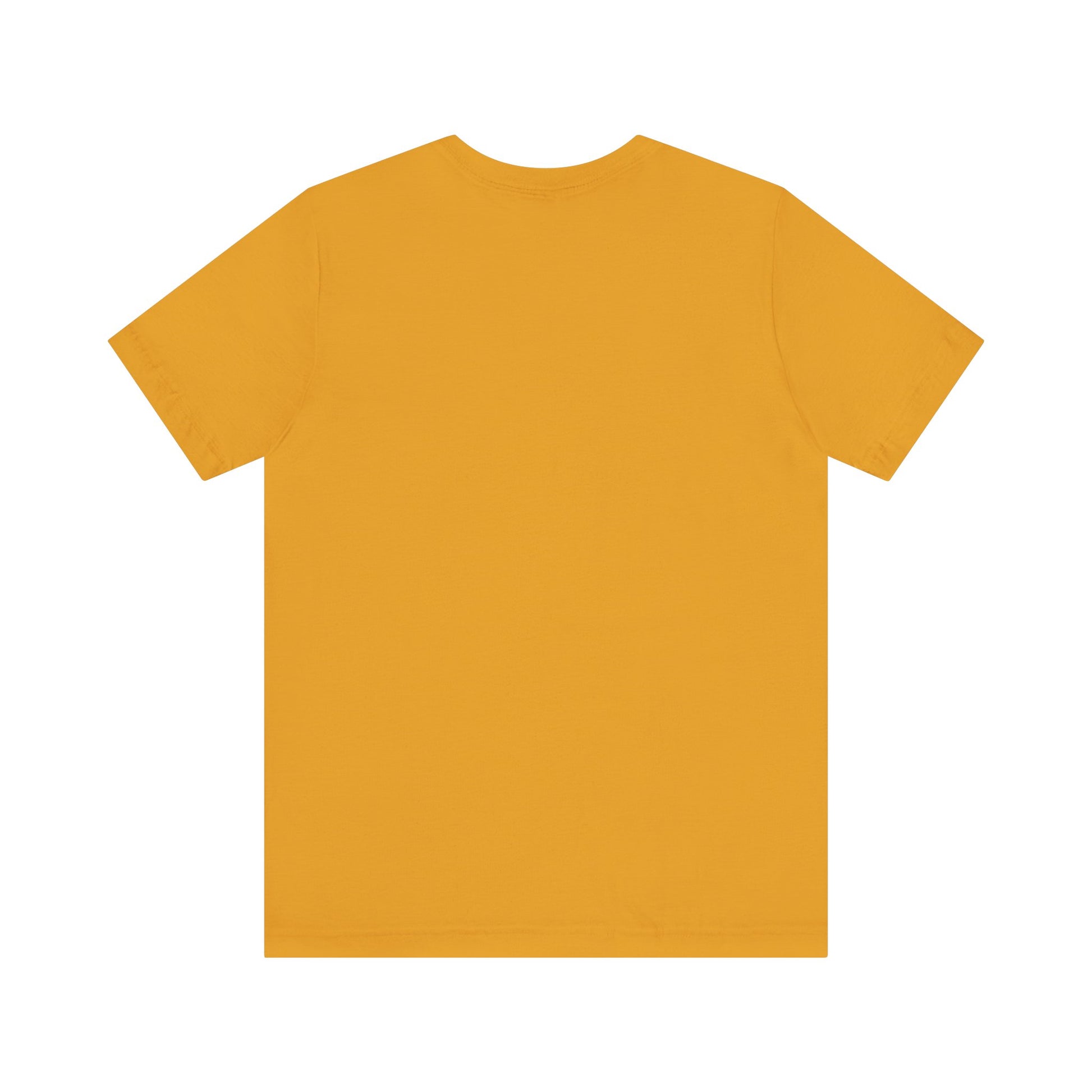 Mustard t-shirt on a white background