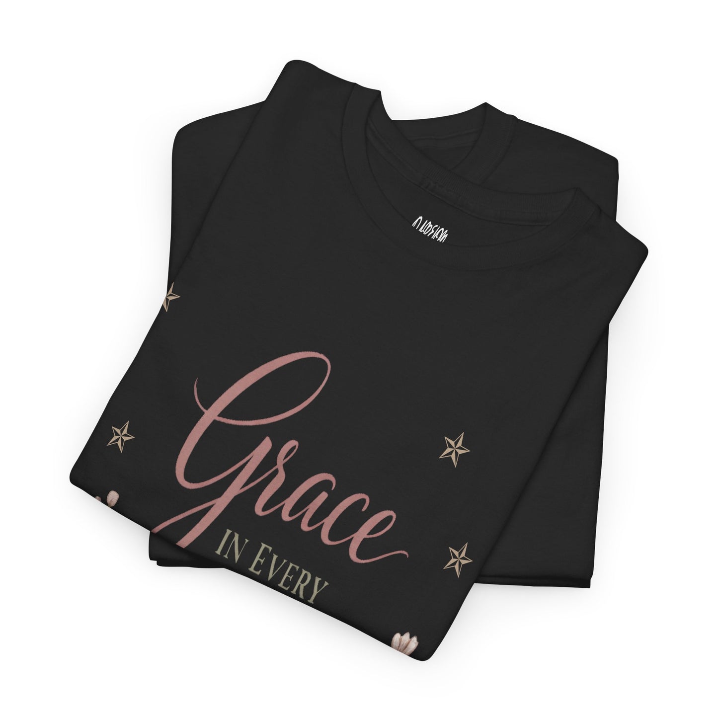 Grace in Every Phase Black Tee
