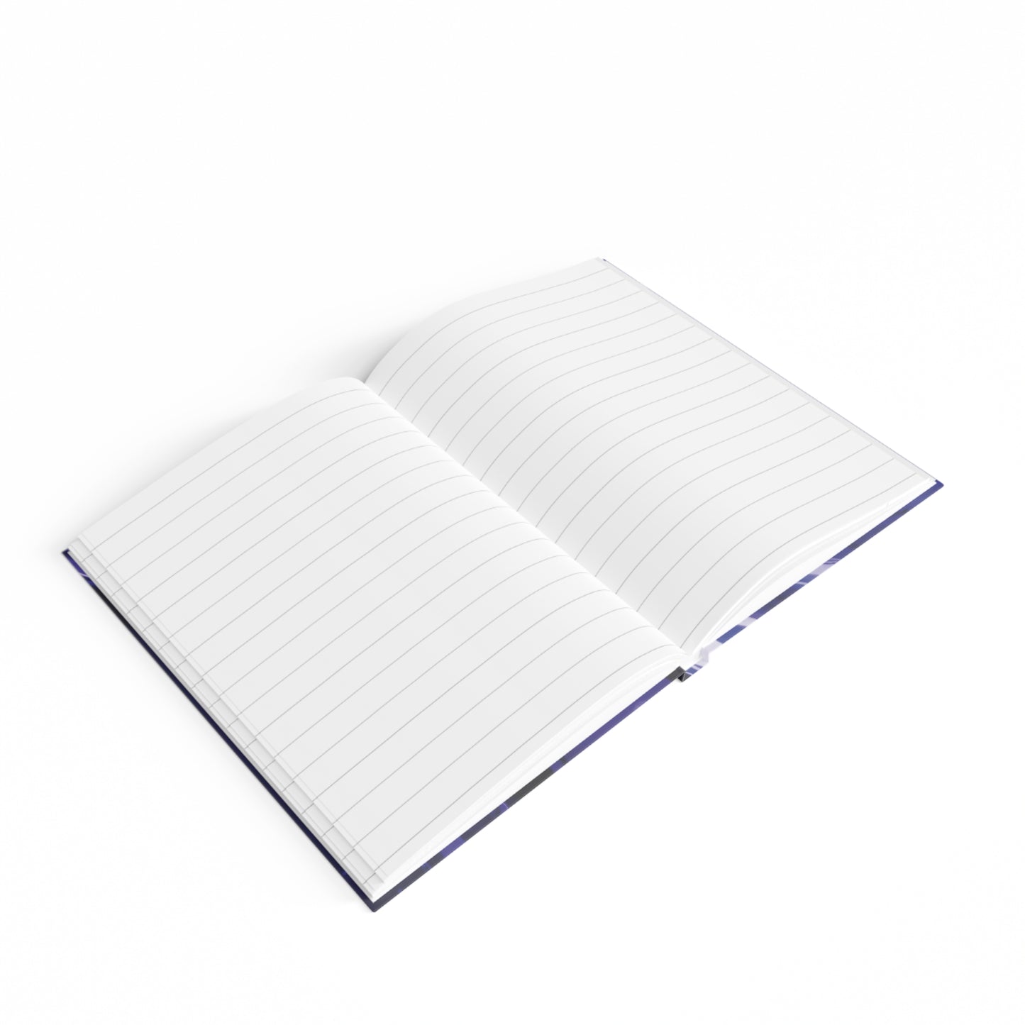 Personalized Purple Abstract Journal with Ruled Line Paper