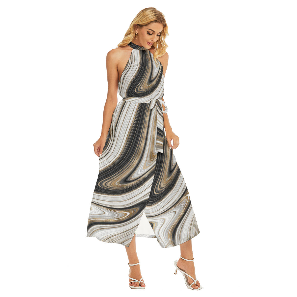 Beautiful Wrap Belted Dress
