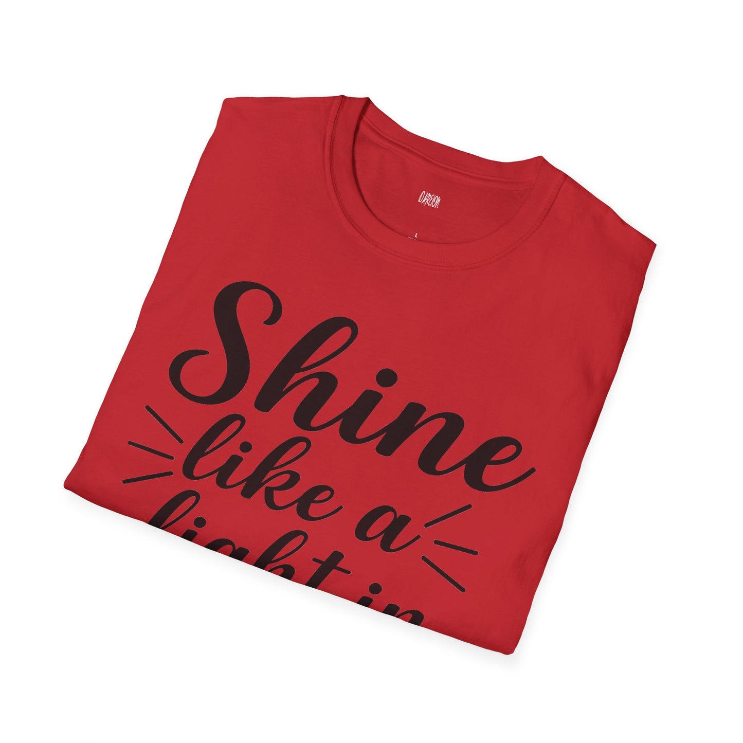 Inspirational T-Shirt for Women- 'Shine Like a Light in the Dark'