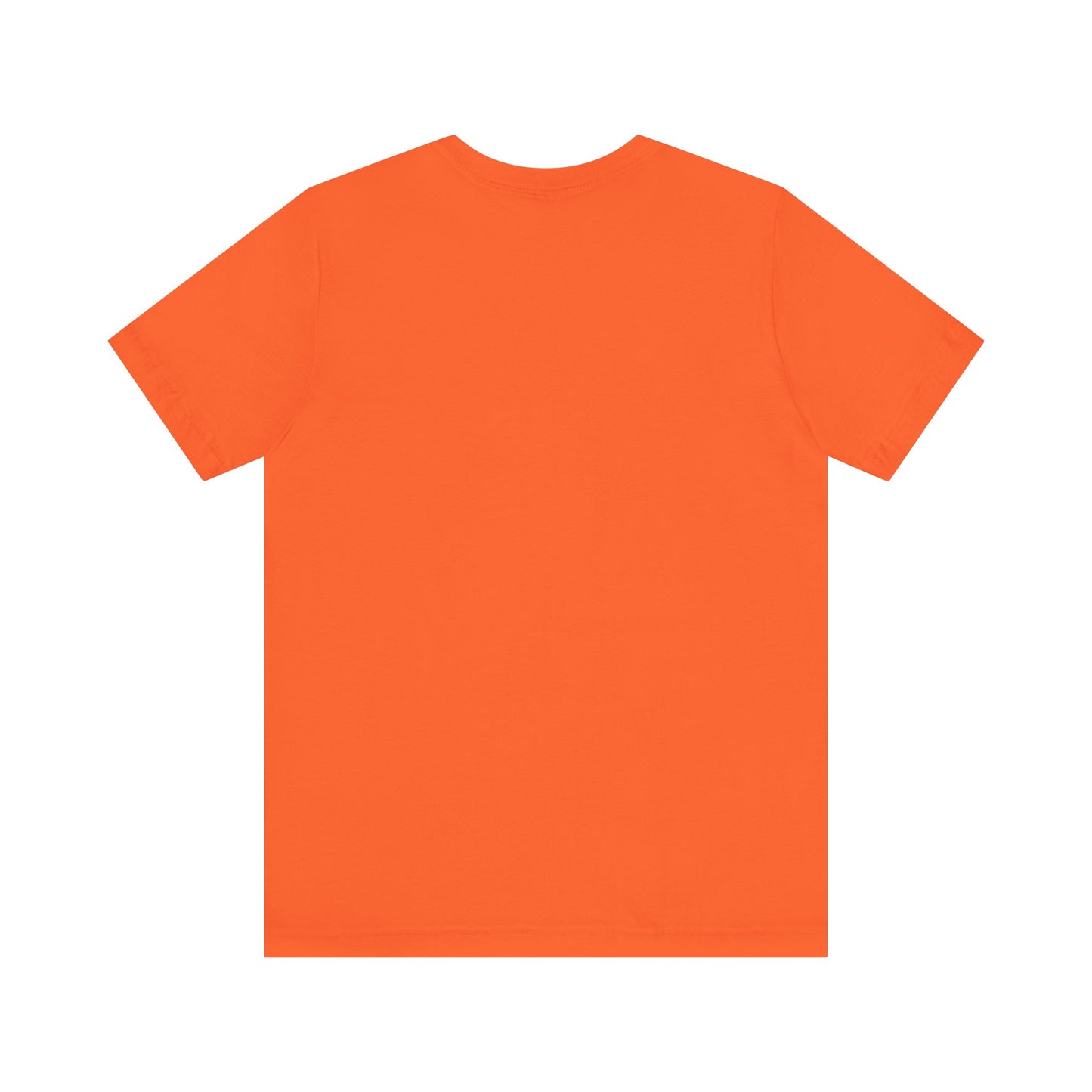 Orange t-shirt on a white background