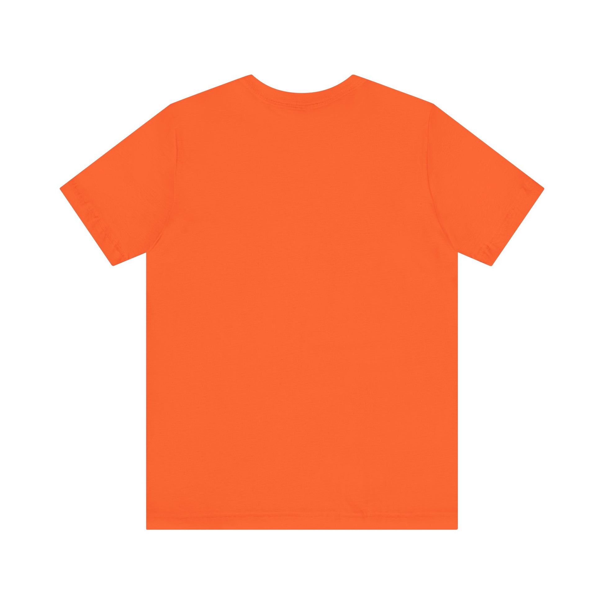 Orange t-shirt on a white background
