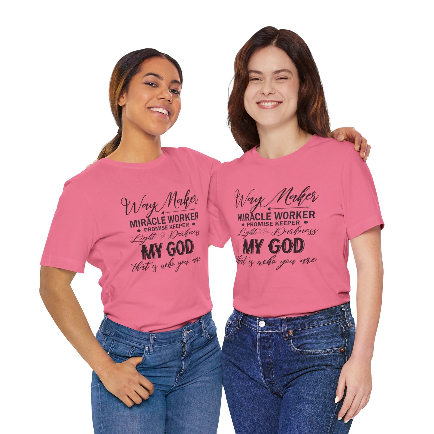 Religious T-Shirt, Way Maker Jersey Tee, Faith Apparel, Christian Clothing, Inspirational Shirt, Spiritual Fashion