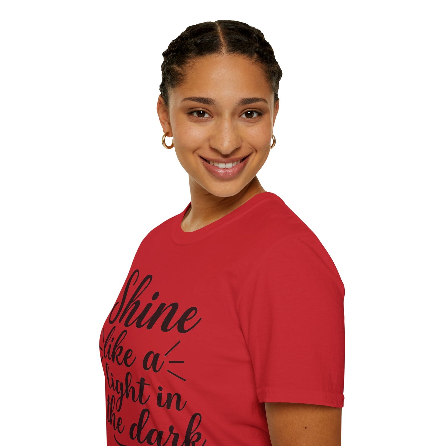 Inspirational T-Shirt for Women- 'Shine Like a Light in the Dark'