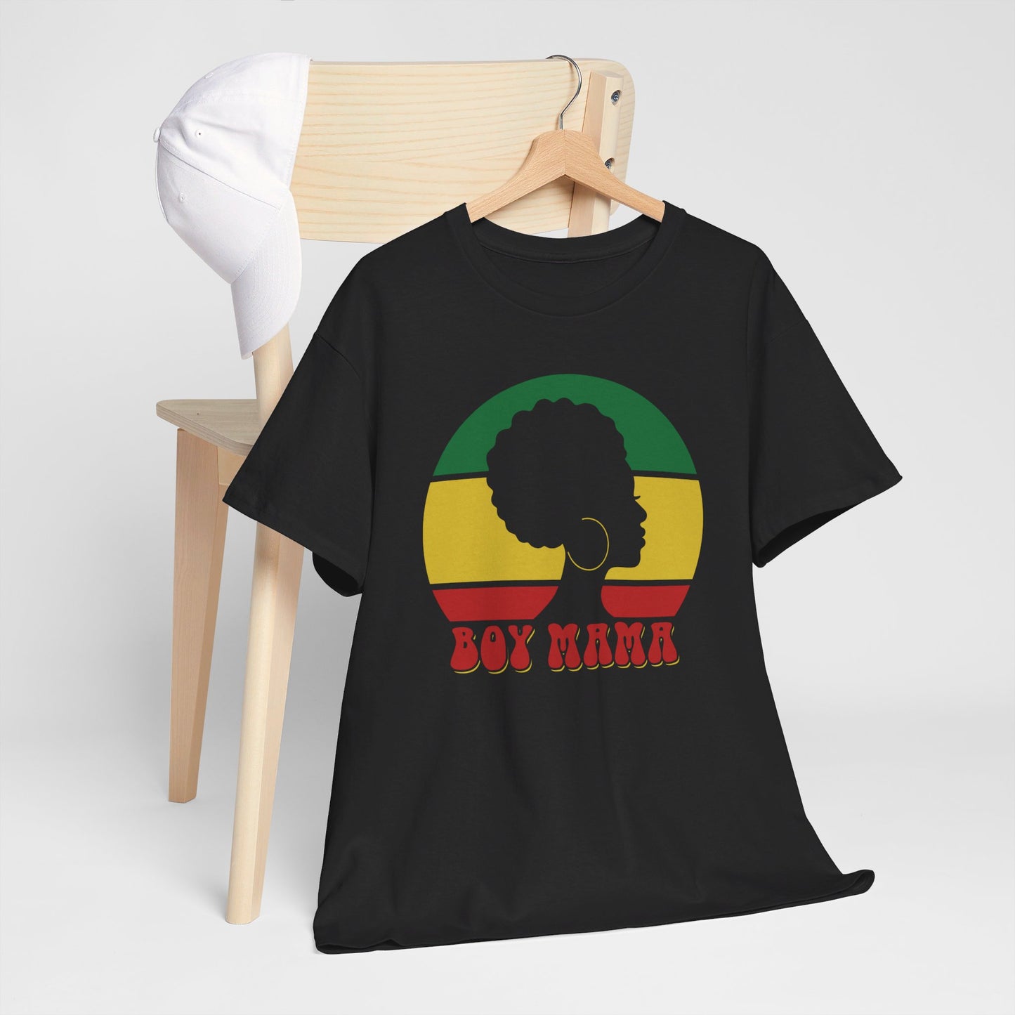 Retro Boy Mama Heavy Cotton T-Shirt