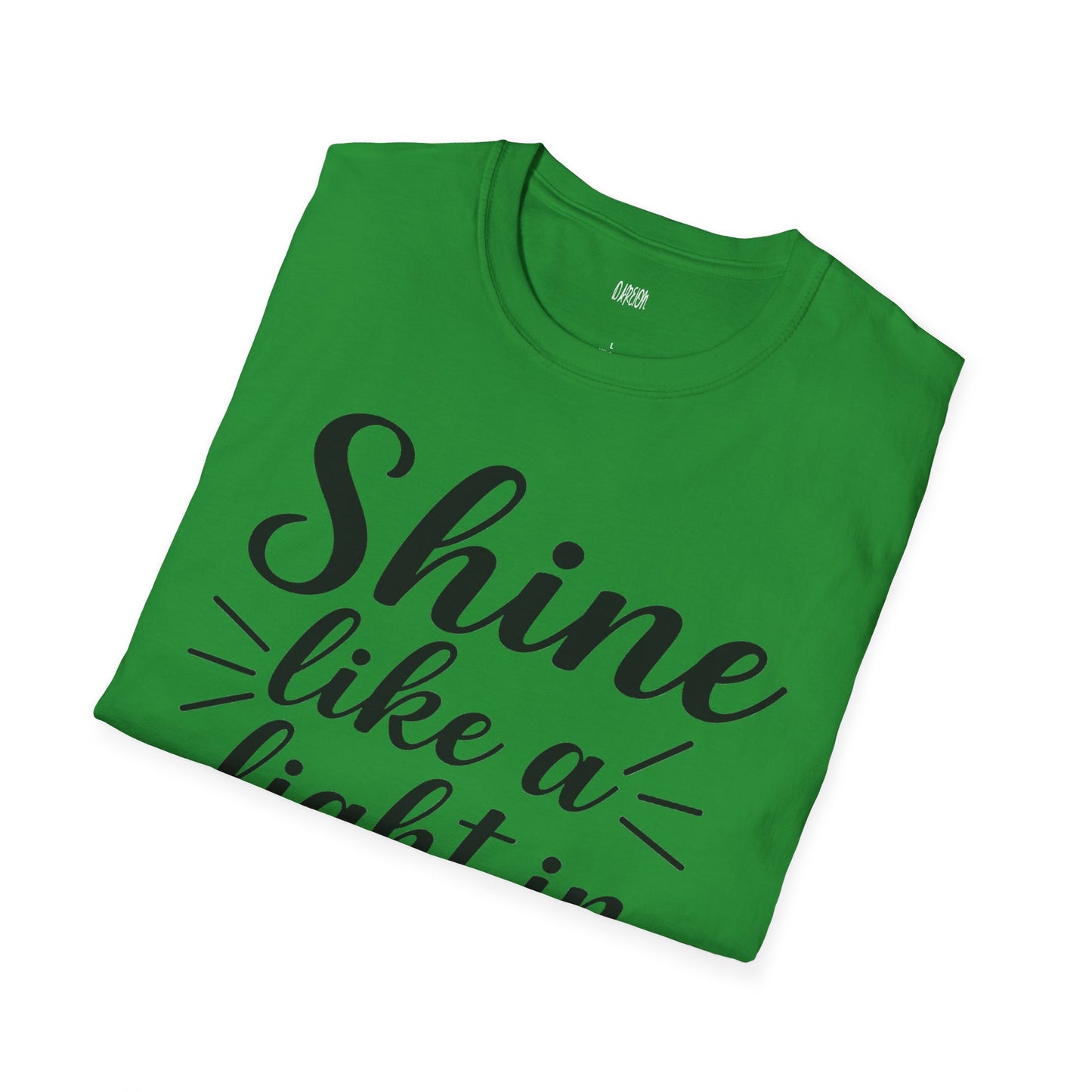 Inspirational T-Shirt for Women- 'Shine Like a Light in the Dark'