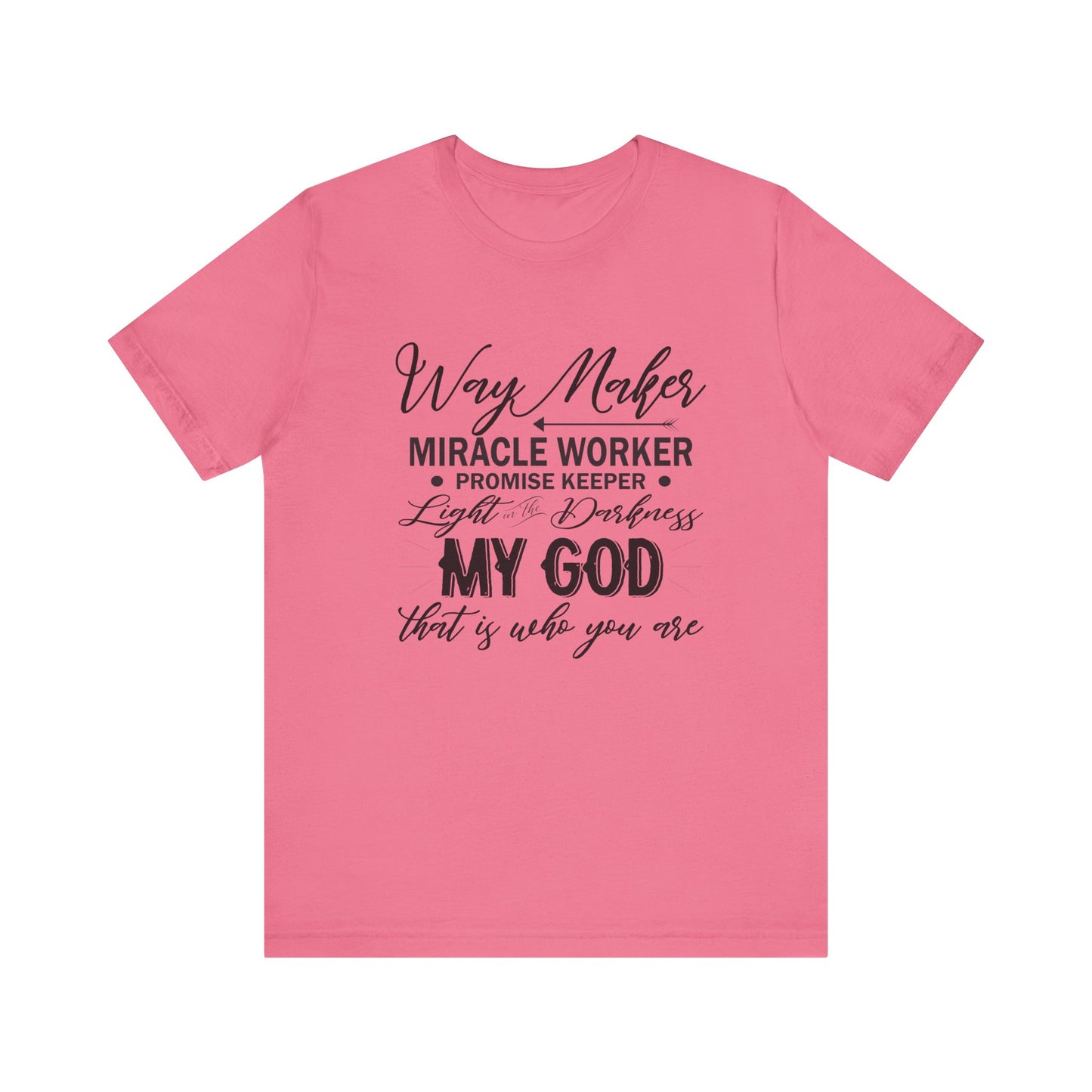Religious T-Shirt, Way Maker Jersey Tee, Faith Apparel, Christian Clothing, Inspirational Shirt, Spiritual Fashion