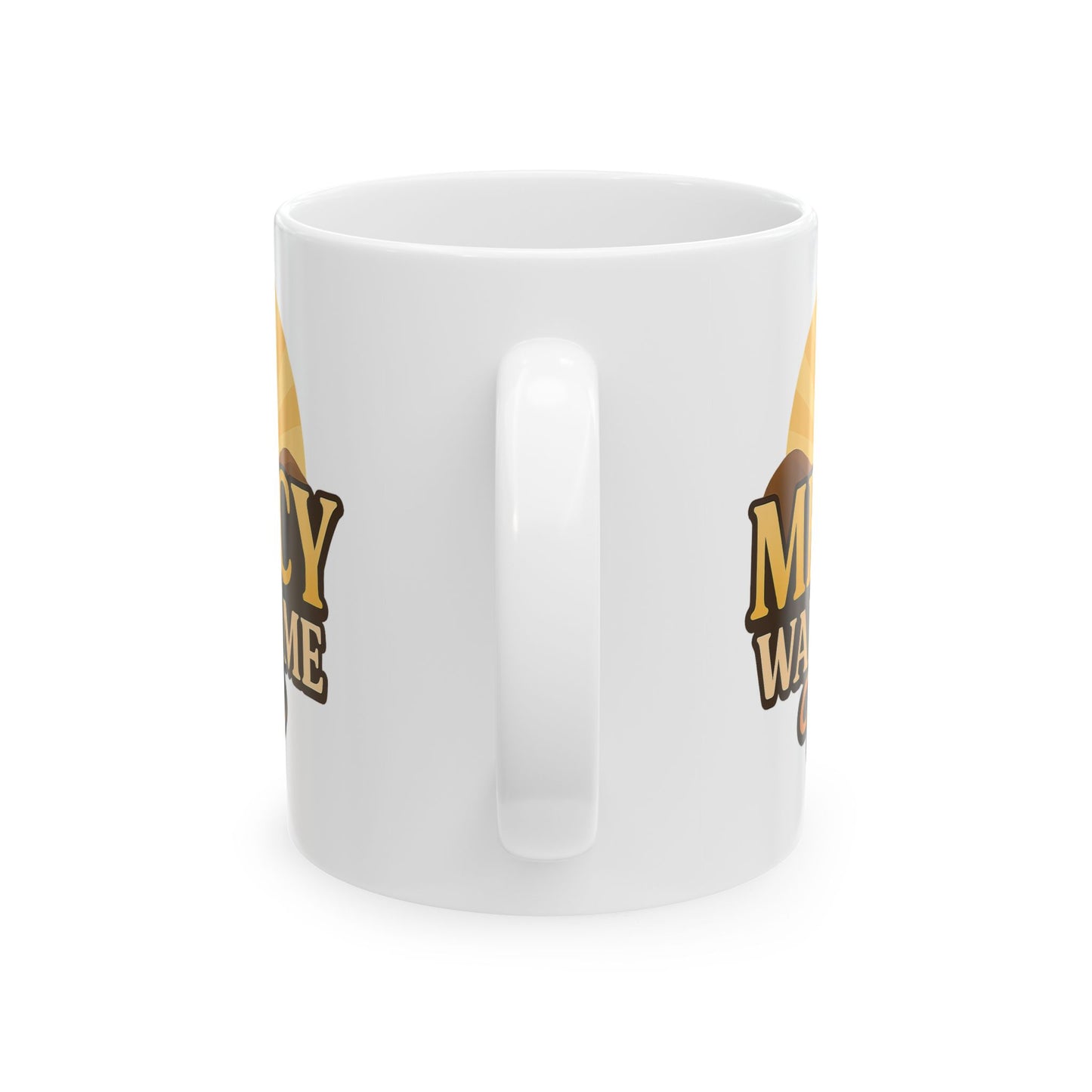 Mercy Wakes Me Up Mug – Christian Faith Mug with Bible Verse, Lamentations 3:22-23, Inspirational Morning Coffee Cup, Gift for Believers