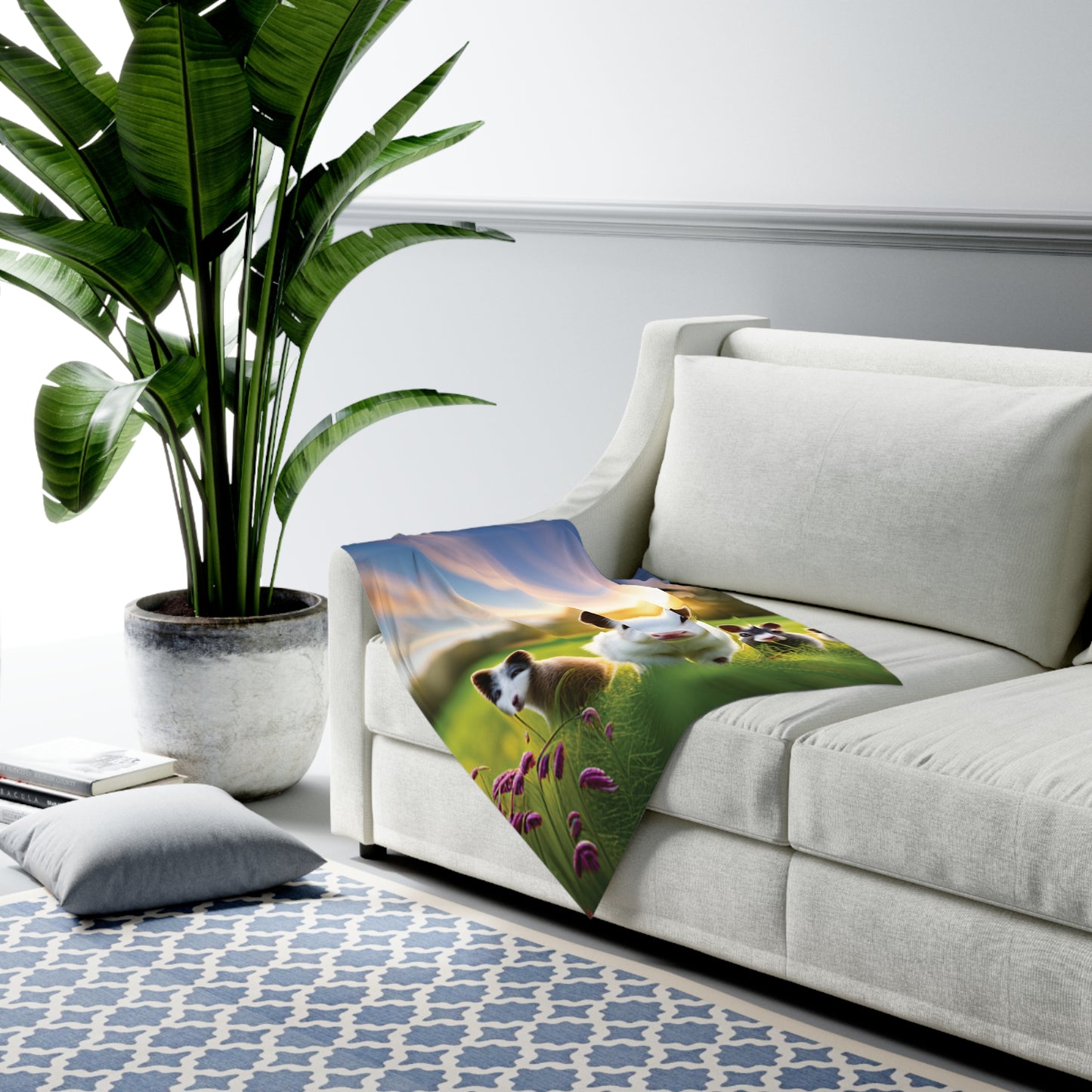 Farm Animal Baby Swaddle Blanket