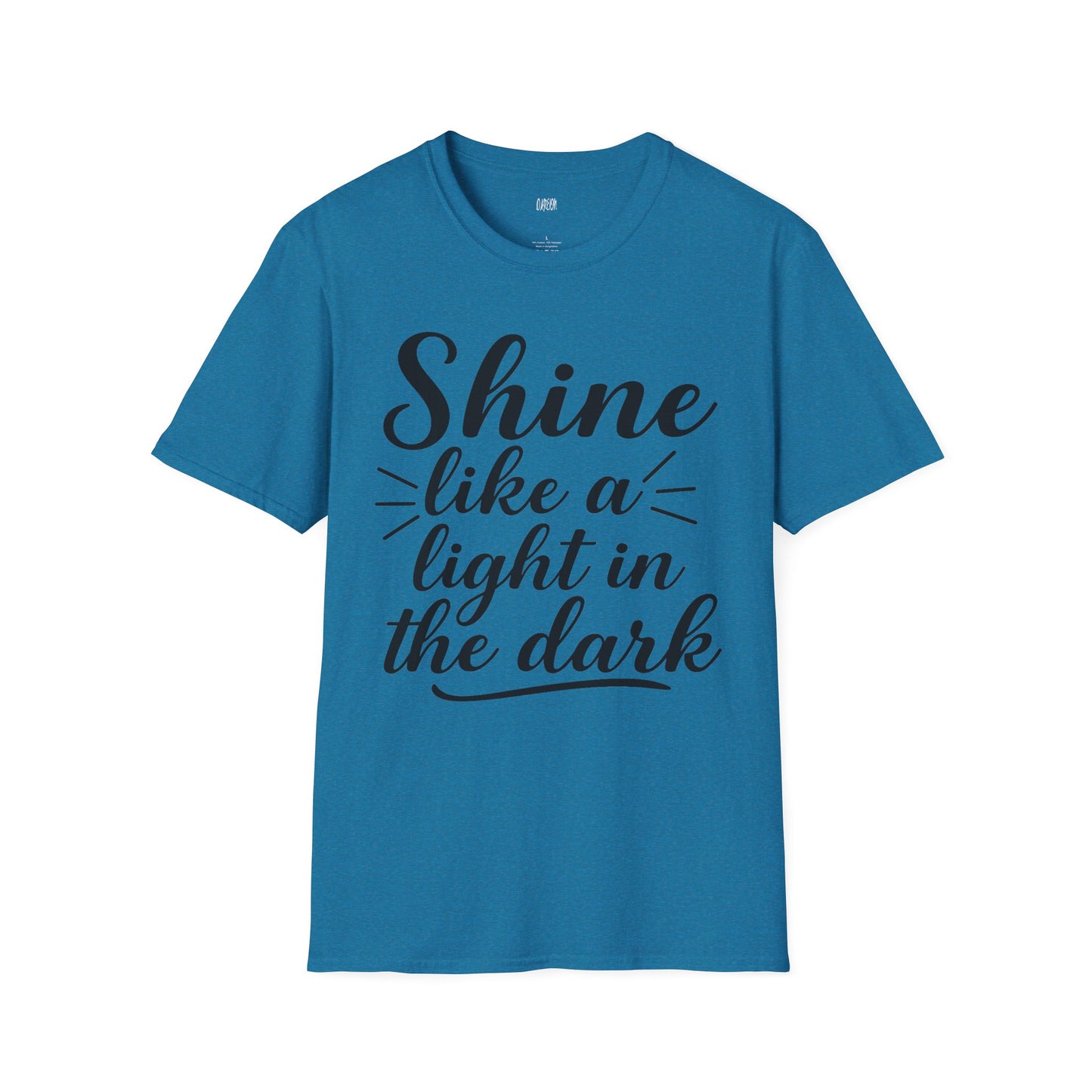 Inspirational T-Shirt for Women- 'Shine Like a Light in the Dark'