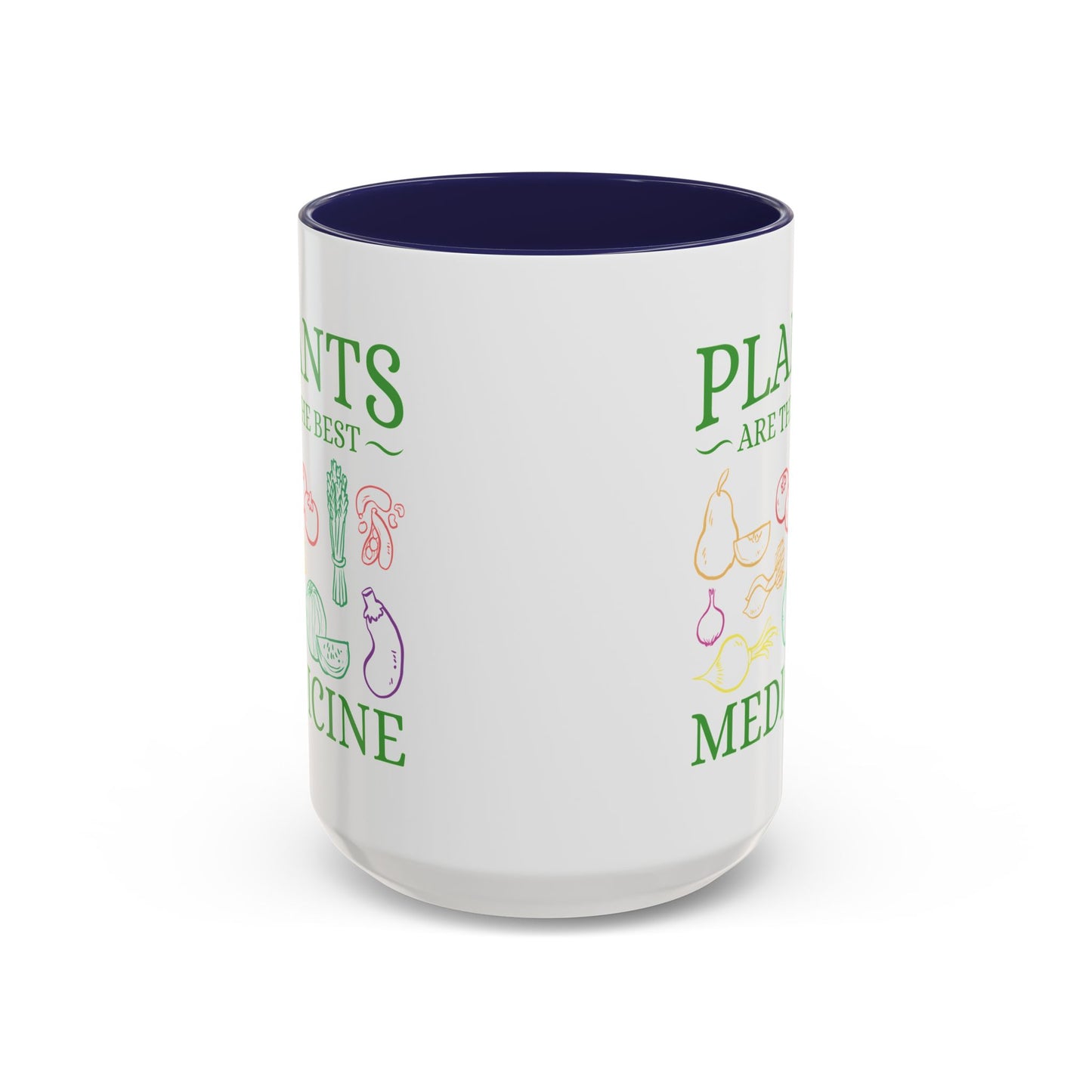 Green Therapy - Plants Are the Best Medicine Inner Color Coffee Mug (11, 15oz)