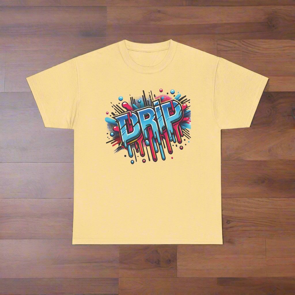 yellow drip t-shirt