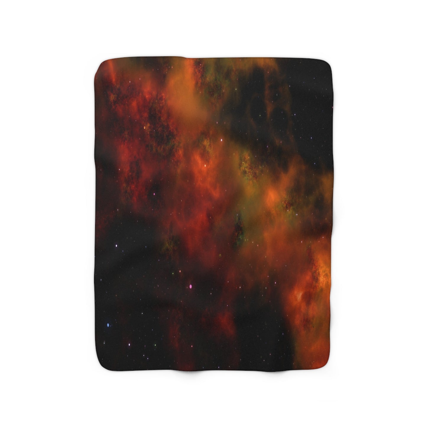 Orange Sherpa Fleece Blanket