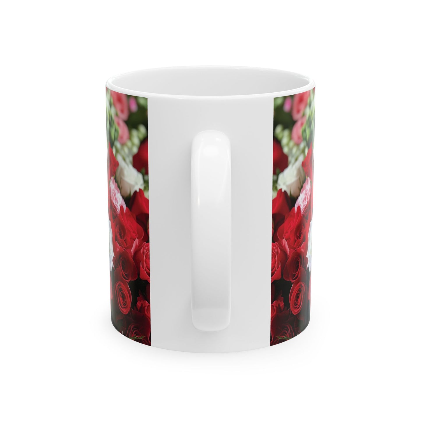 Floral Rose Ceramic Mug - 11oz & 15oz | Perfect for Gifts & Celebrations