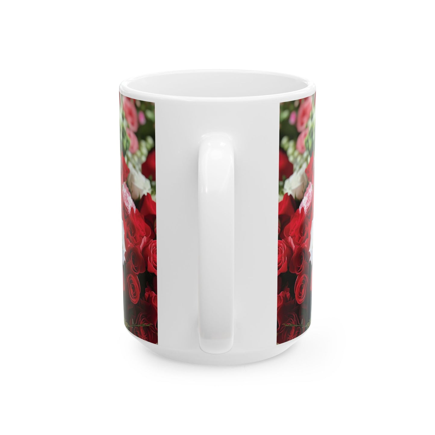 Floral Rose Ceramic Mug - 11oz & 15oz | Perfect for Gifts & Celebrations