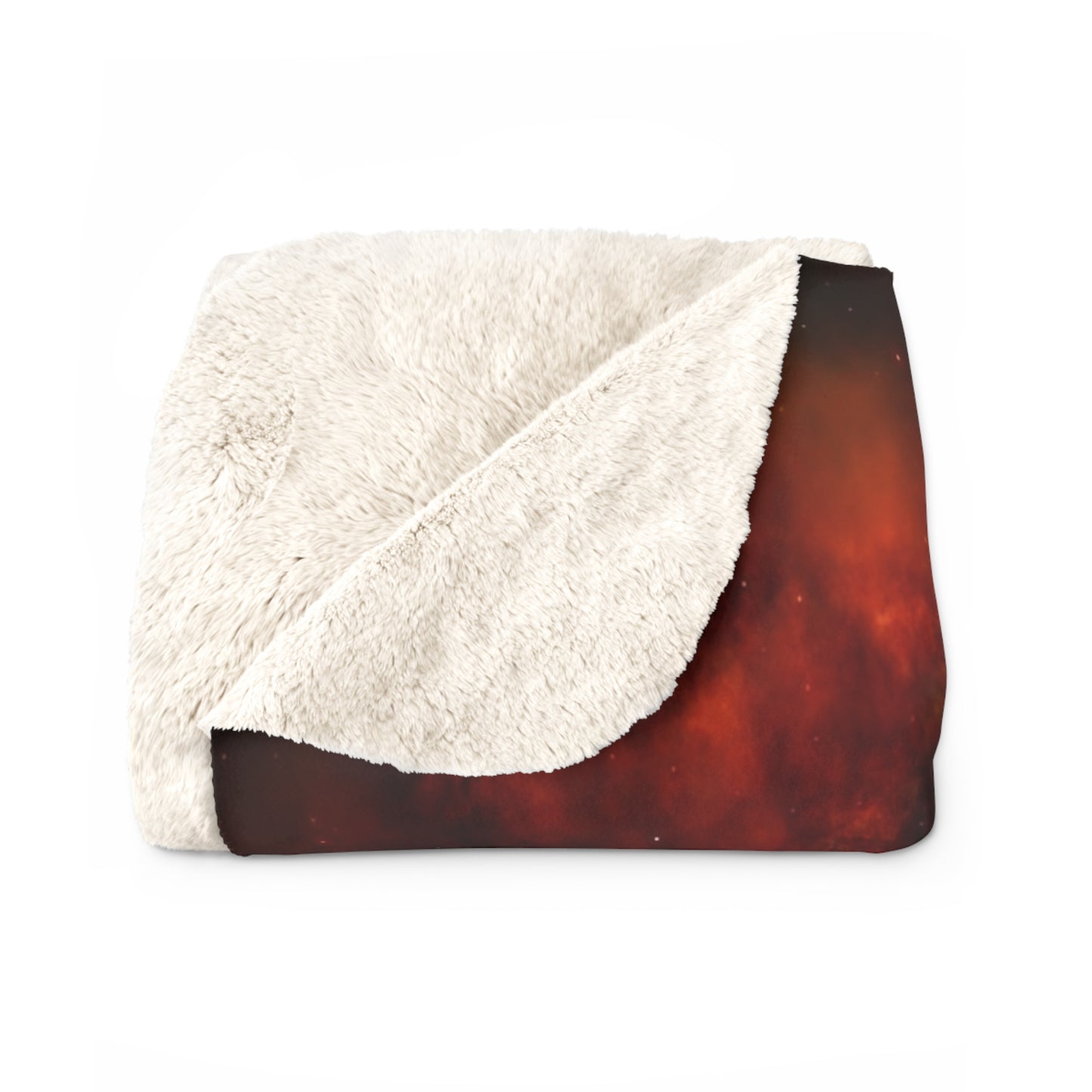 Orange Sherpa Fleece Blanket