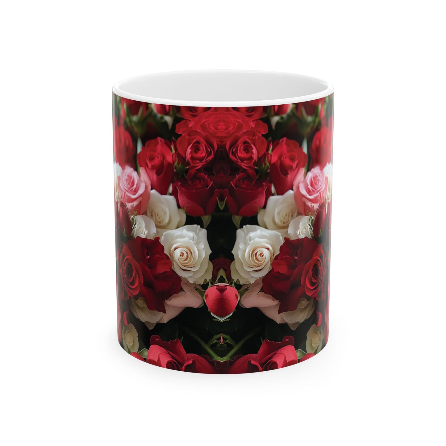 Floral Rose Ceramic Mug - 11oz & 15oz | Perfect for Gifts & Celebrations
