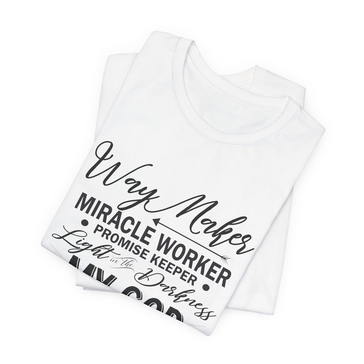 Religious T-Shirt, Way Maker Jersey Tee, Faith Apparel, Christian Clothing, Inspirational Shirt, Spiritual Fashion