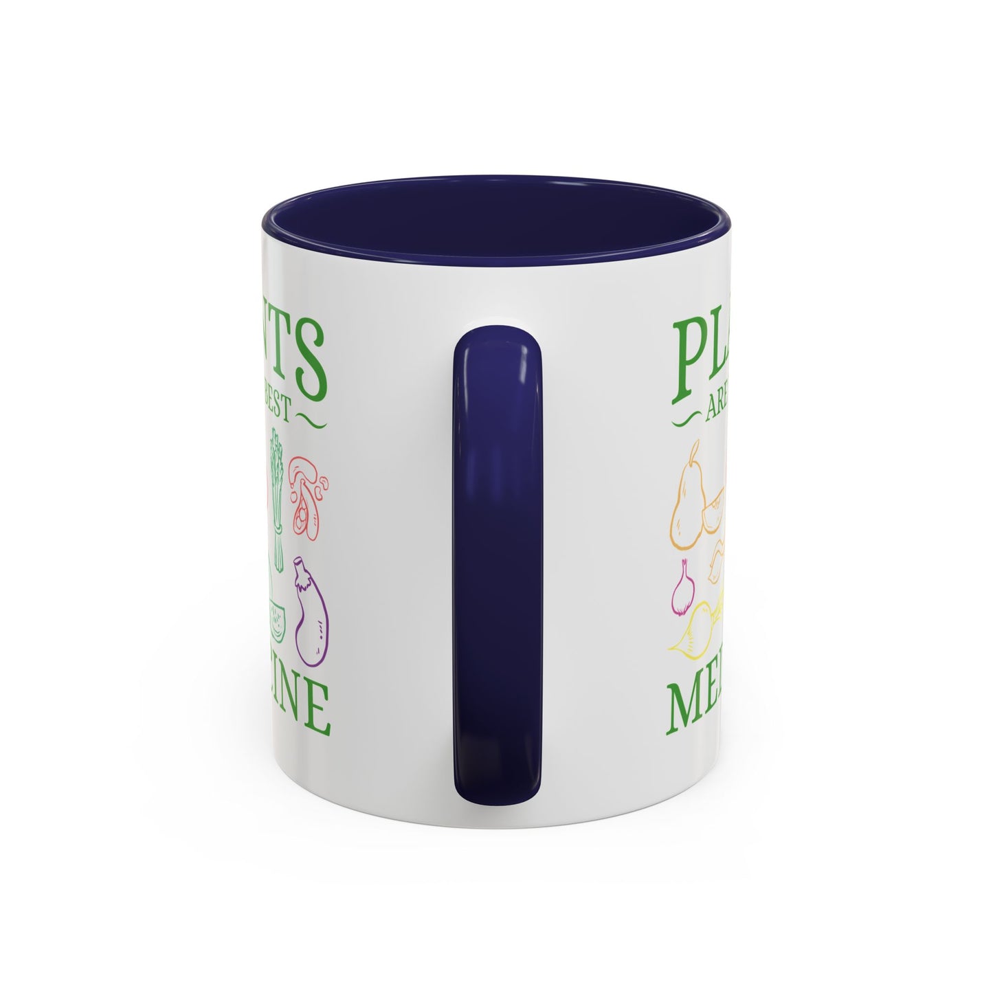Green Therapy - Plants Are the Best Medicine Inner Color Coffee Mug (11, 15oz)