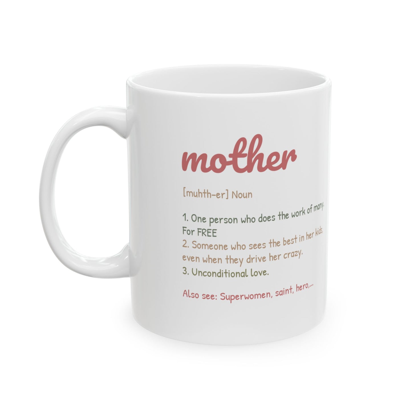 Perfect Mug Gift for Mother's Day - Inspirational Floral Ceramic Mug