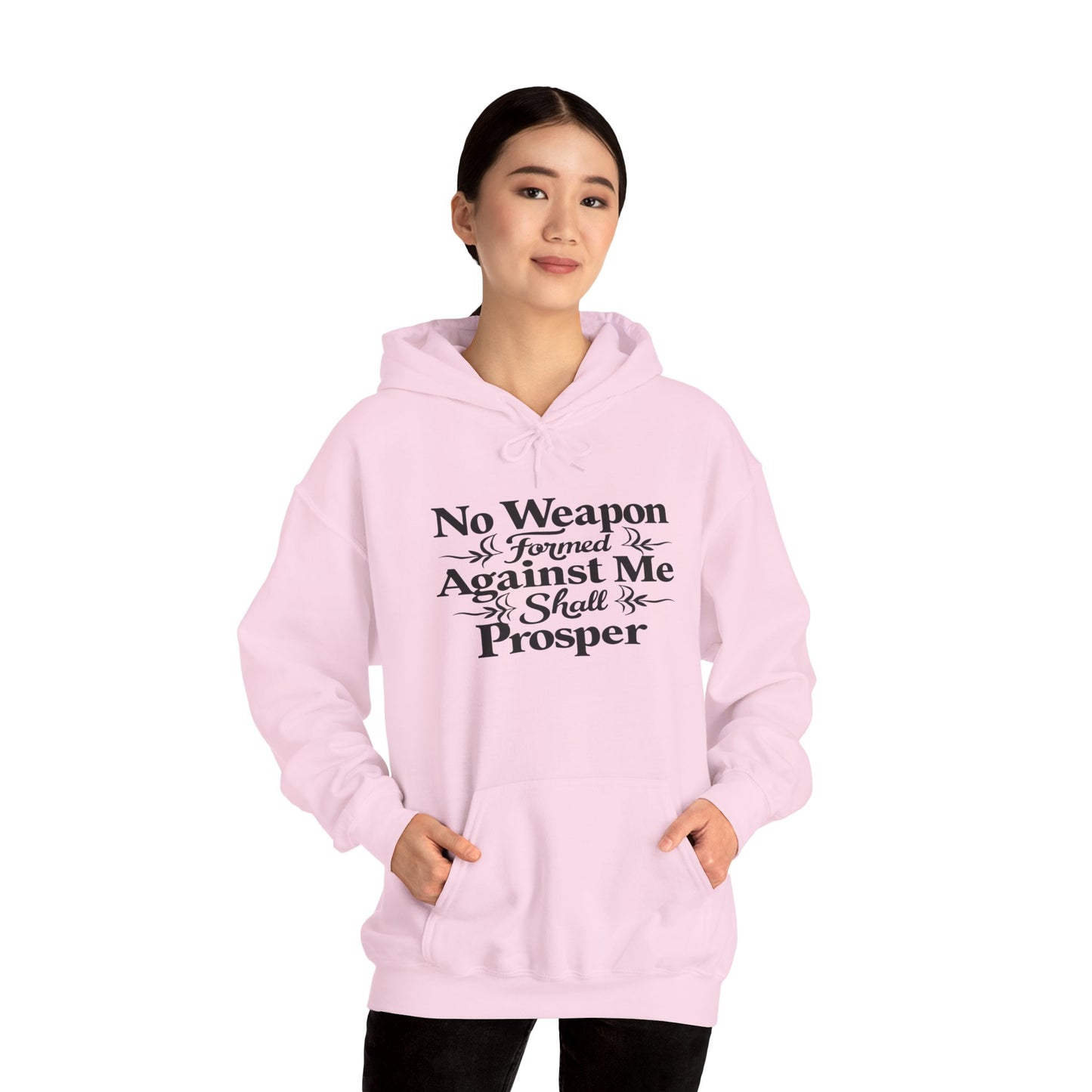 No Weapons Formed Christian Inspirational Religious Hoodie for Women