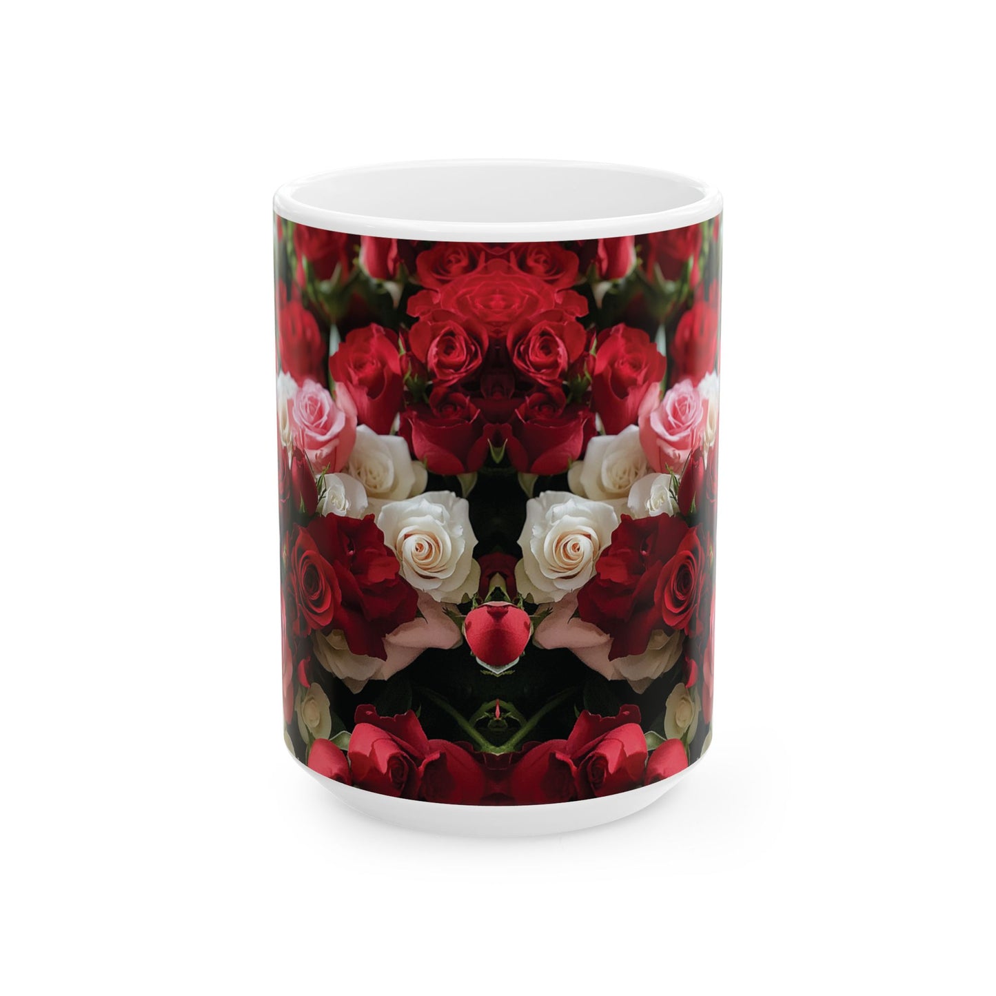 Floral Rose Ceramic Mug - 11oz & 15oz | Perfect for Gifts & Celebrations