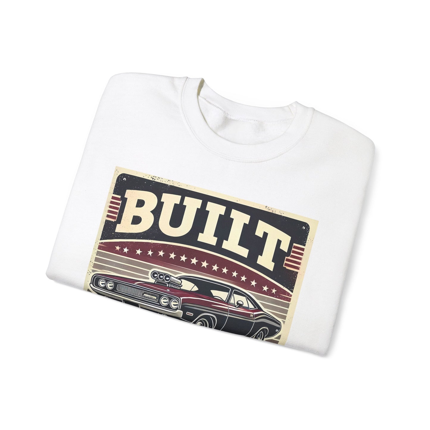 Vintage Car Crewneck Sweatshirt - Built to Last Design