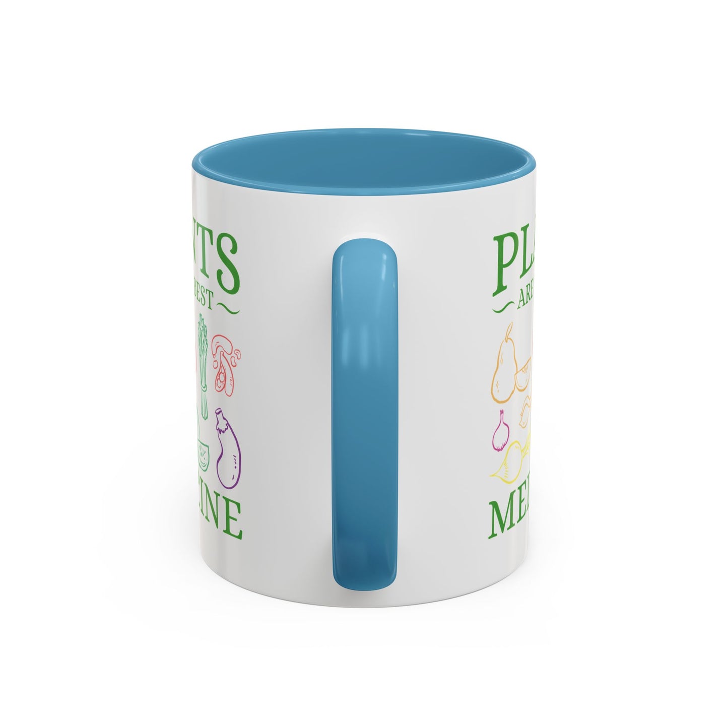 Green Therapy - Plants Are the Best Medicine Inner Color Coffee Mug (11, 15oz)