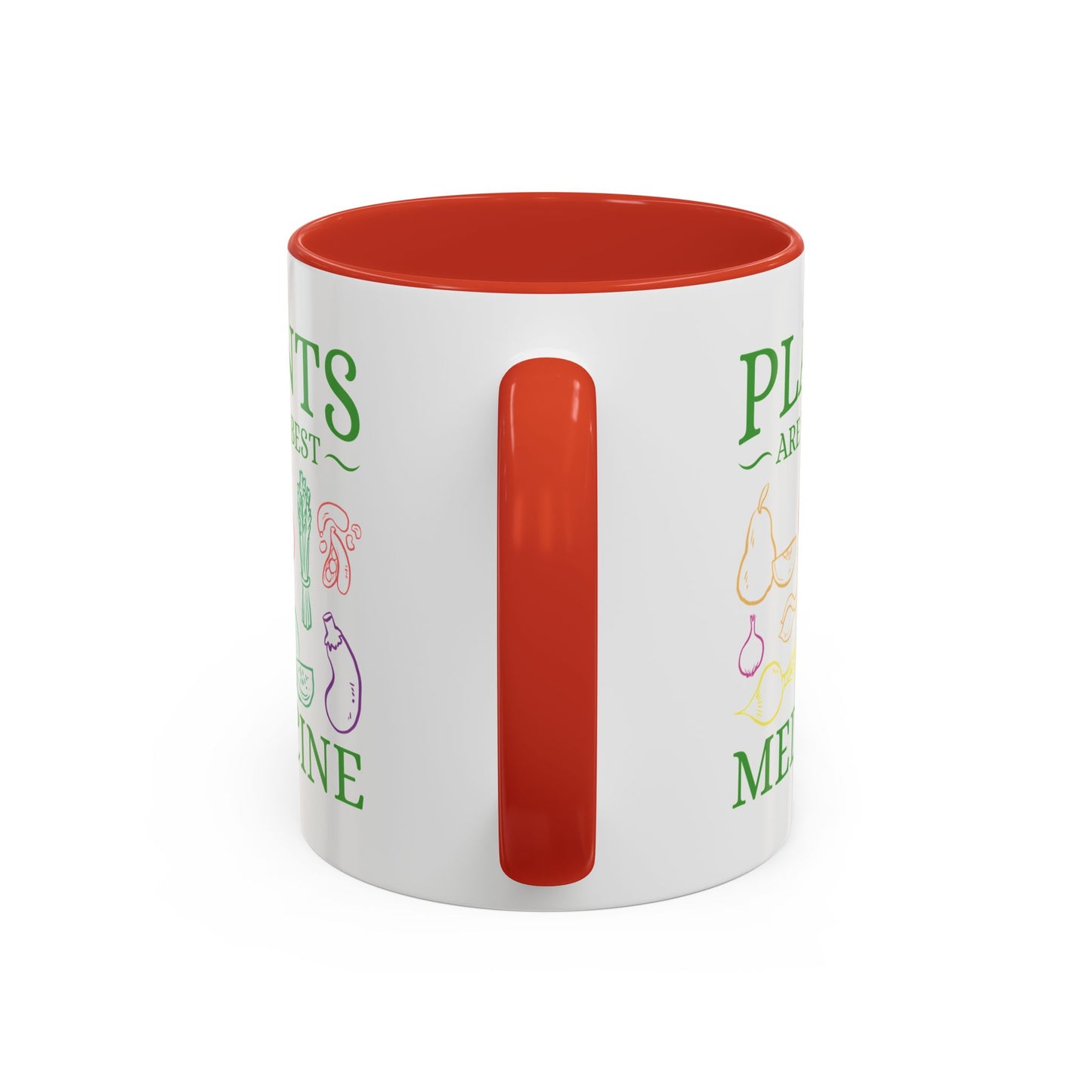 Green Therapy - Plants Are the Best Medicine Inner Color Coffee Mug (11, 15oz)