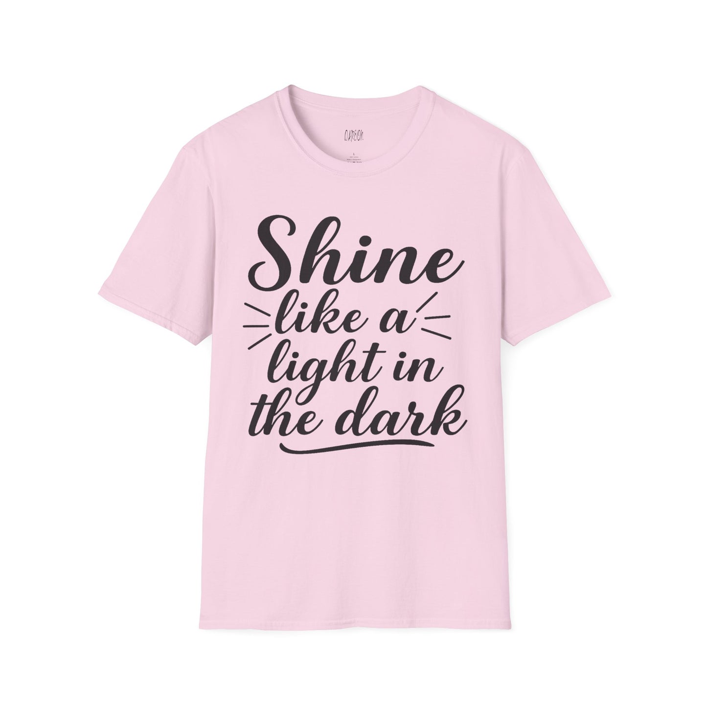 Inspirational T-Shirt for Women- 'Shine Like a Light in the Dark'