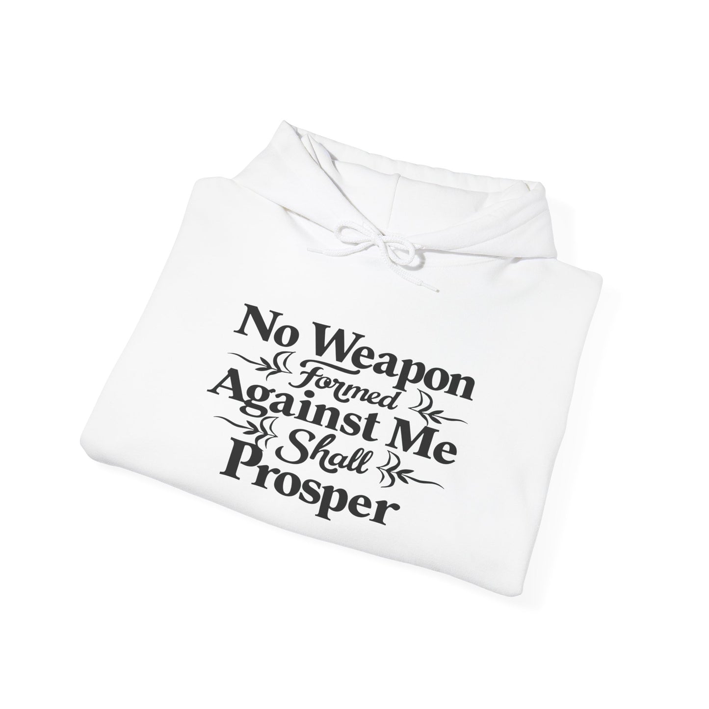 No Weapons Formed Christian Inspirational Religious Hoodie for Women