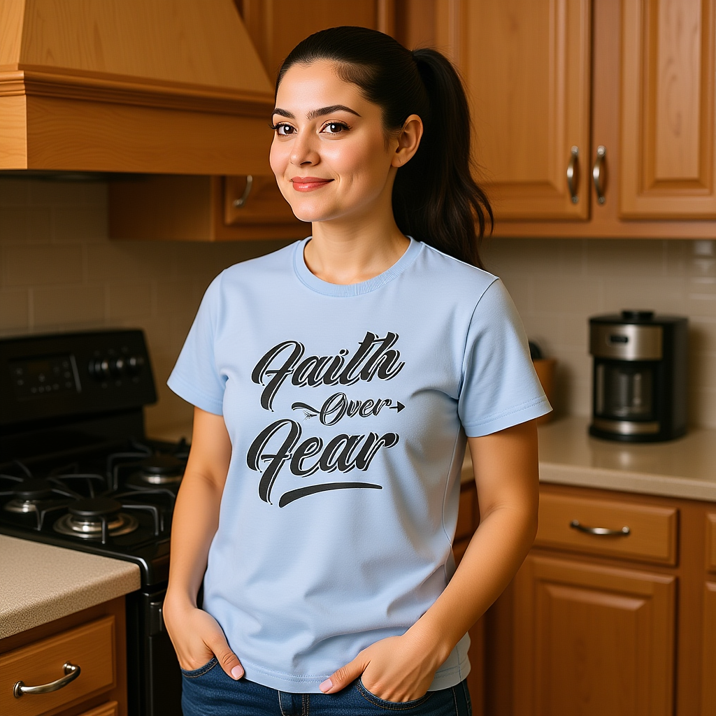 Faith Over Fear: Inspirational Bold Statement Tee for Courageous Living