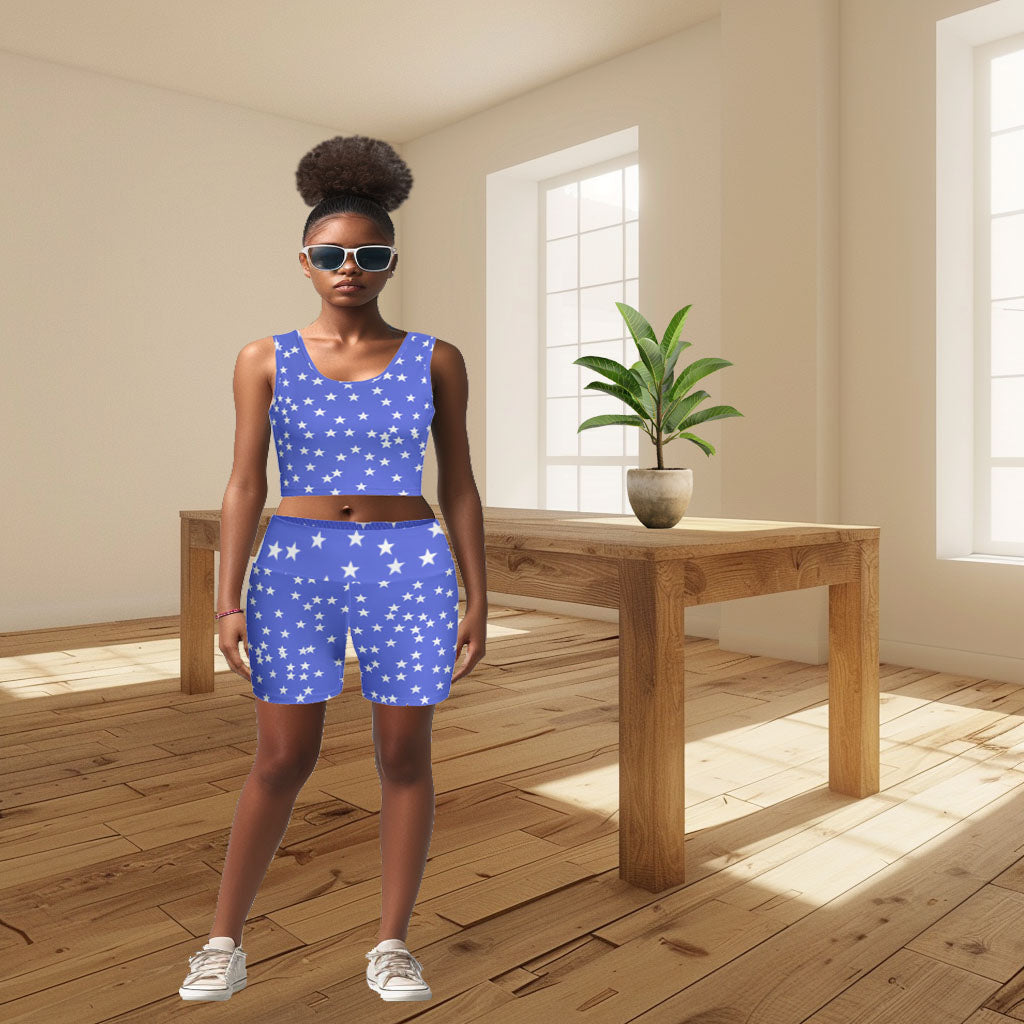 Blue Stars Women's Yoga Set