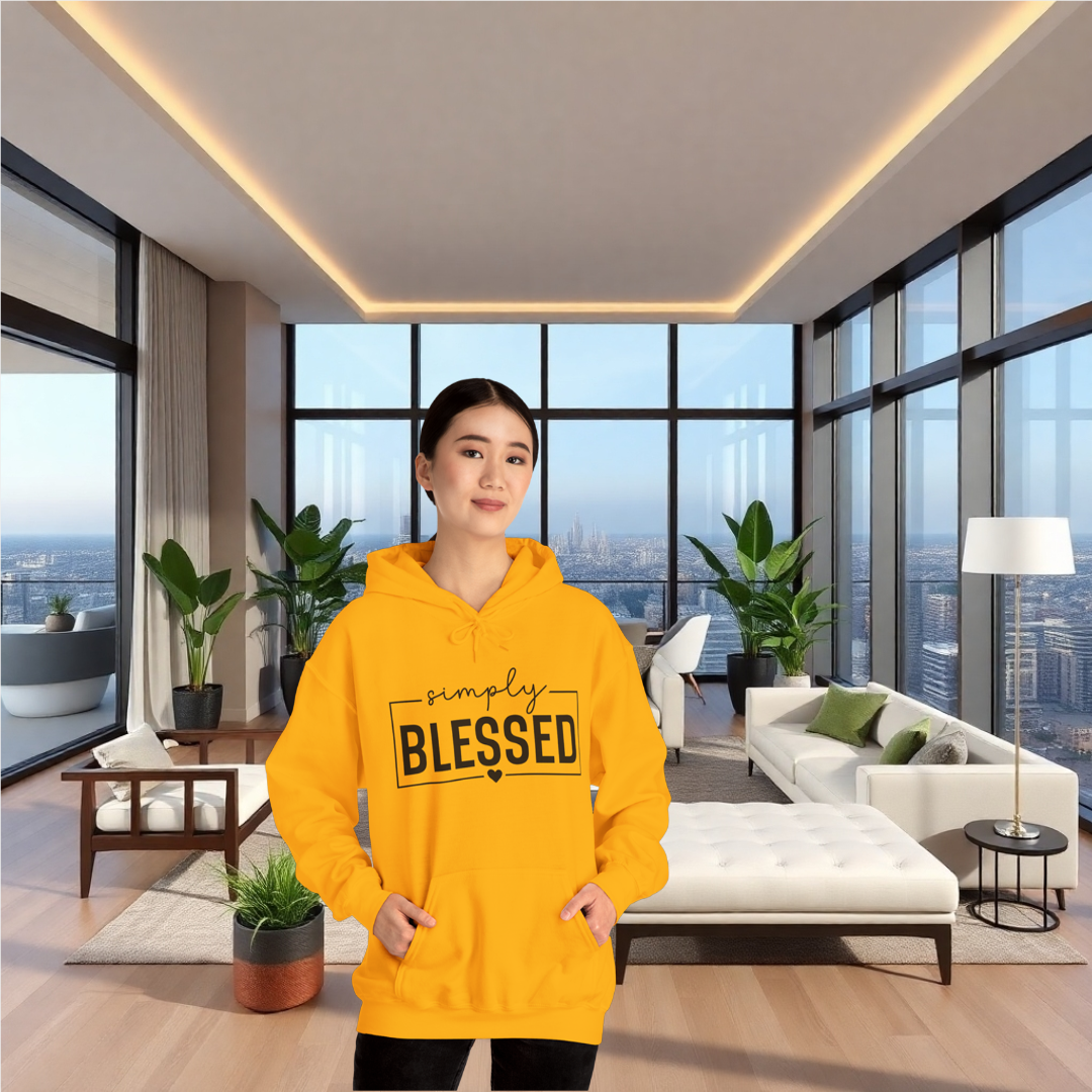 Simply Blessed Hoodie - Unisex Heavy Blend™ Sweatshirt for Everyday Comfort
