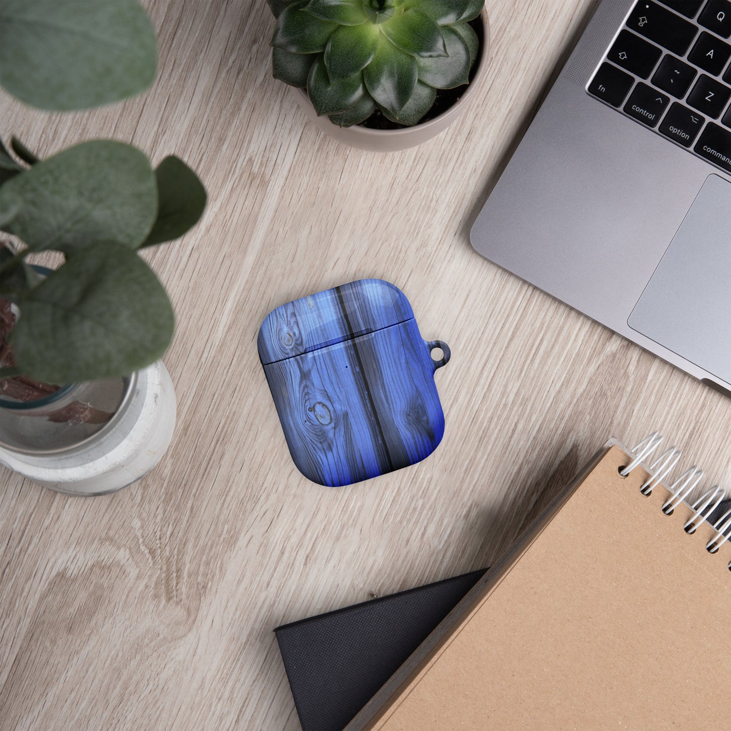 Blue Wood-Pattern AirPods® Case