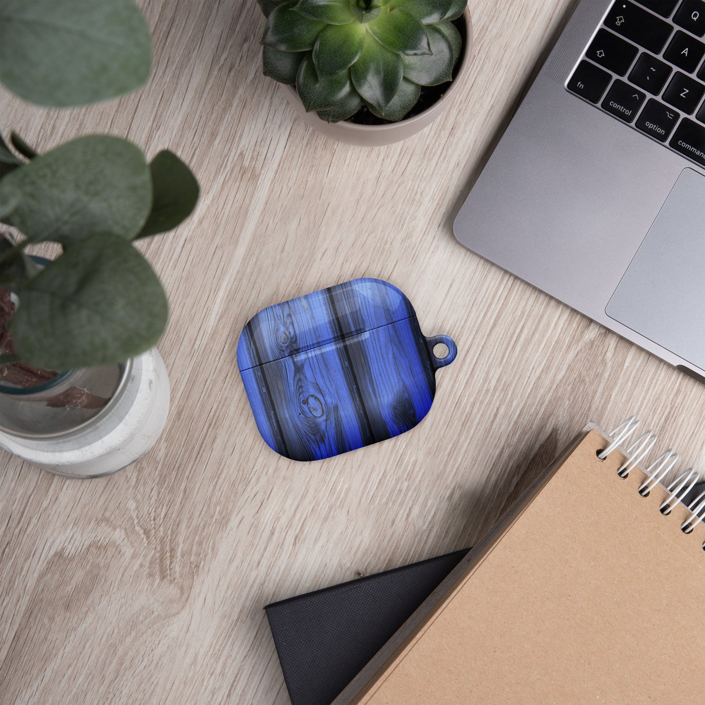Blue Wood-Pattern AirPods® Case