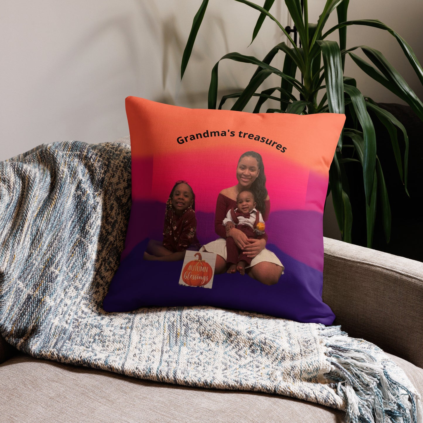 Personalized Photo Pillow for Grandma