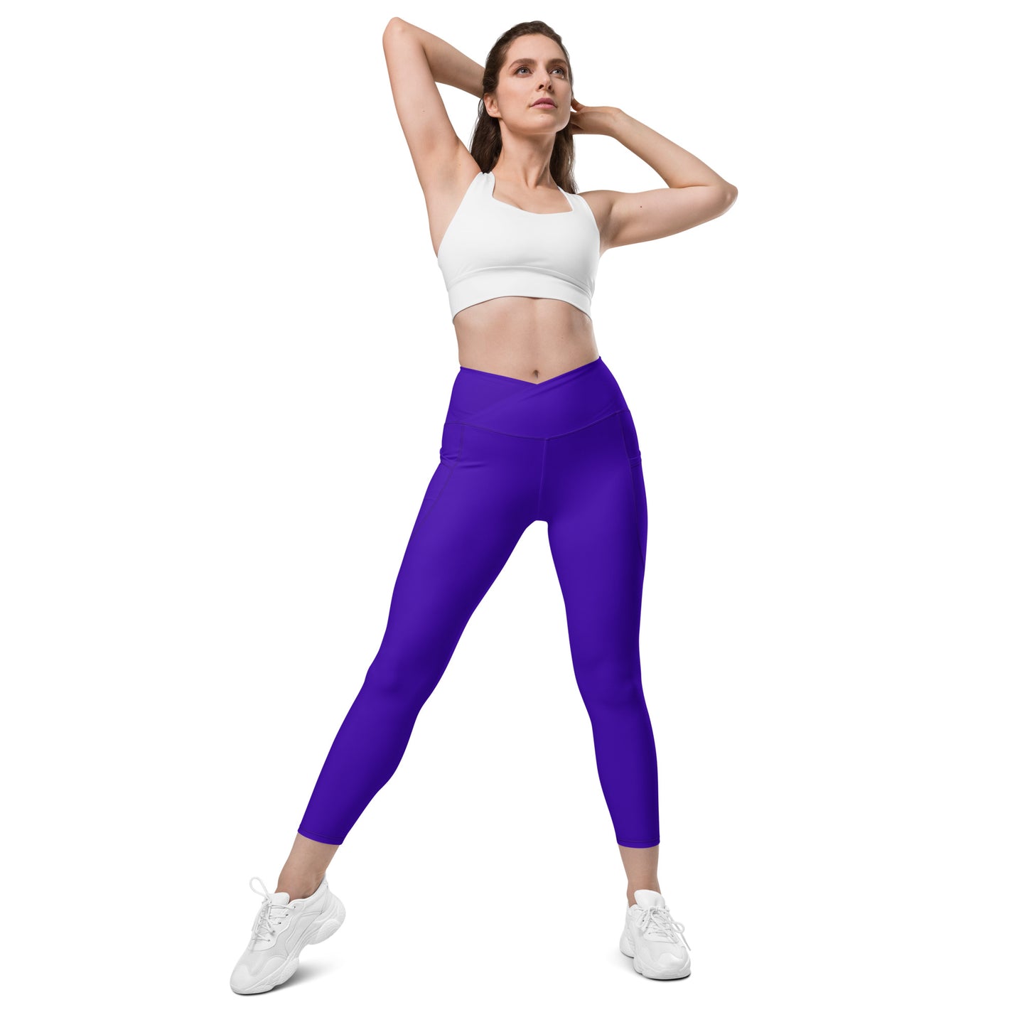 purple leggings with pockets