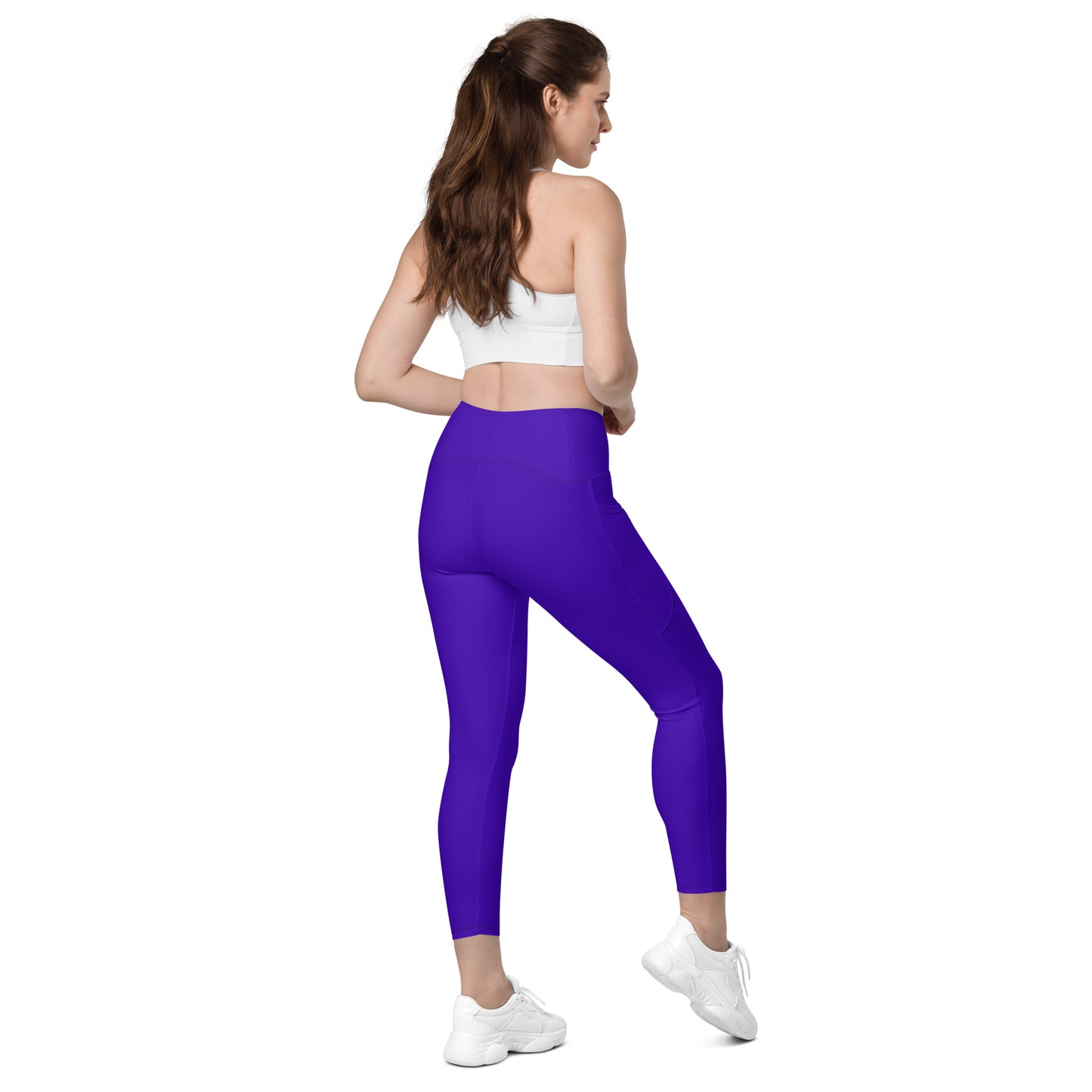 purple leggings with pockets