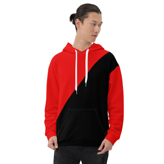 Red and Black Men Hoodie